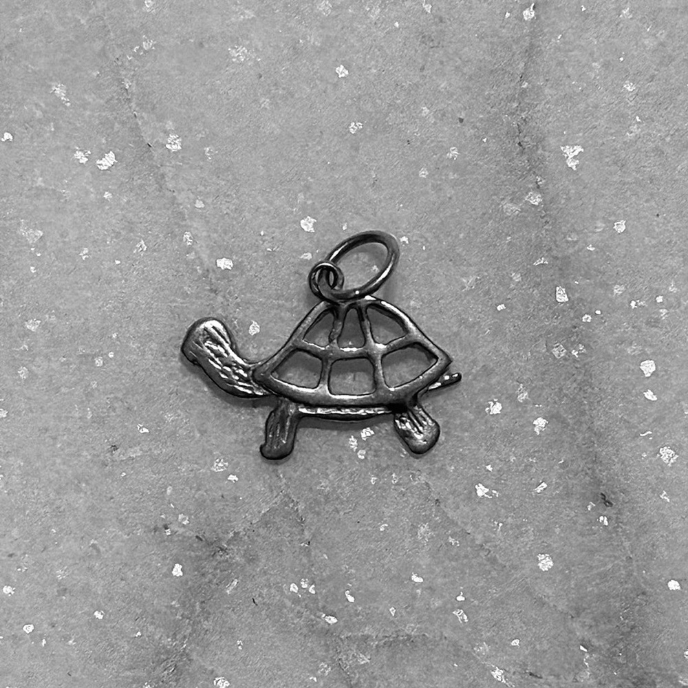 💚🐢Sterling Silver Turtle Pendant Charm💚🐢